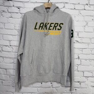 Champion Reverse Weave Hoodie Mens L Oswego State Lakers Hockey D1 ACHA #33
